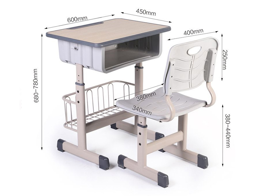 套管課桌椅帶籃